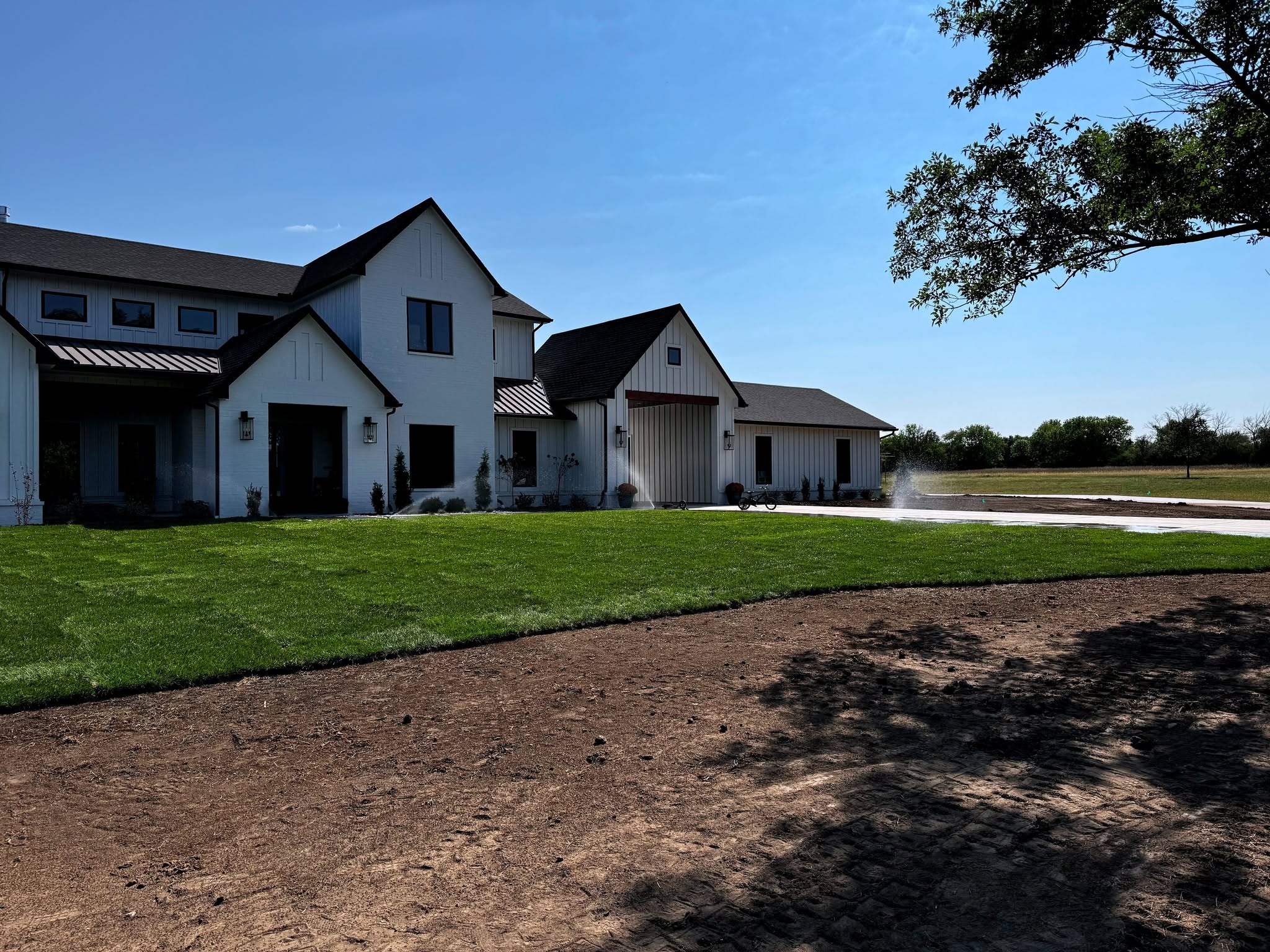 TenderCare irrigation watering a large Kansas estate lawn